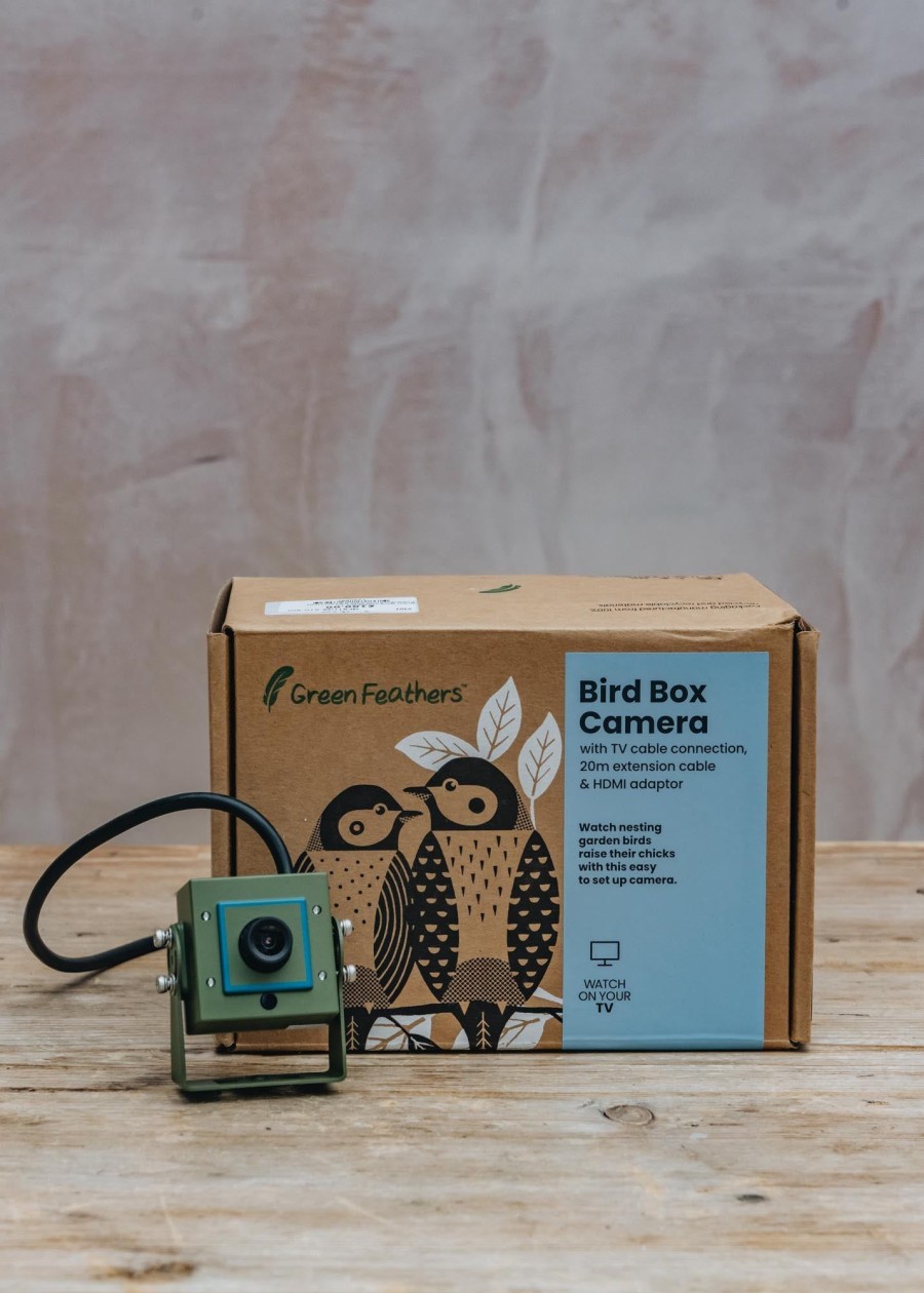 Outdoor Living Green Feathers Wildlife Care | Tv Connected Bird Box Camera With 20M Extension