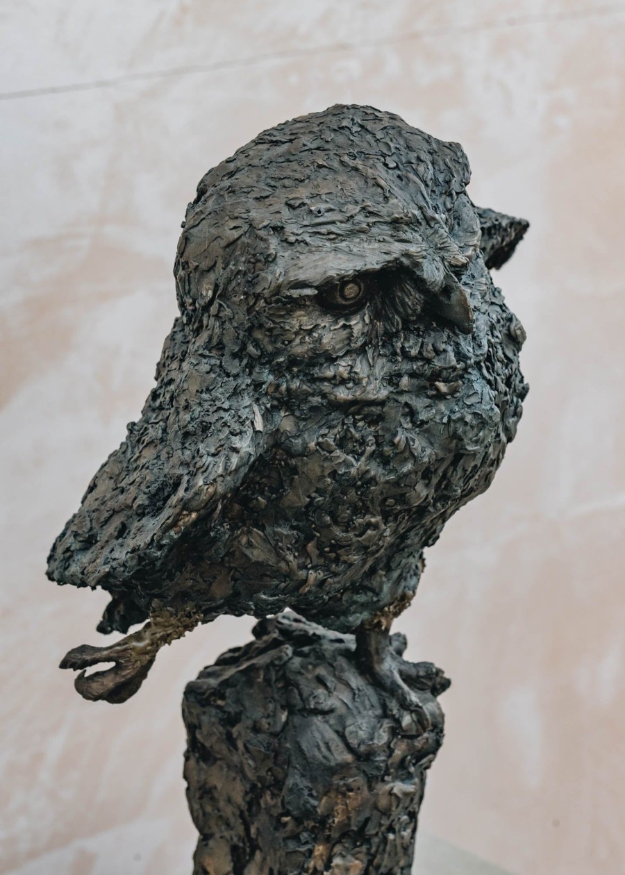 Art Burford Gallery Sculpture | Little Owl By Christine Baxter