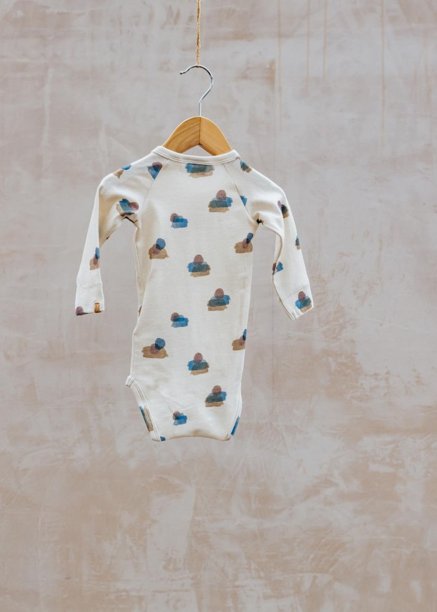 Children Lil' Atelier Babies' Clothing | Lil' Atelier Babies' Geo Bodysuit In Turtledove