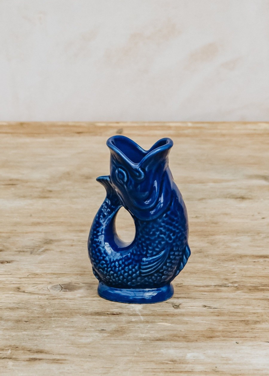 Interiors The Gluggle Jug Factory Decorative | Cobalt Blue Mini Gluggle Jug