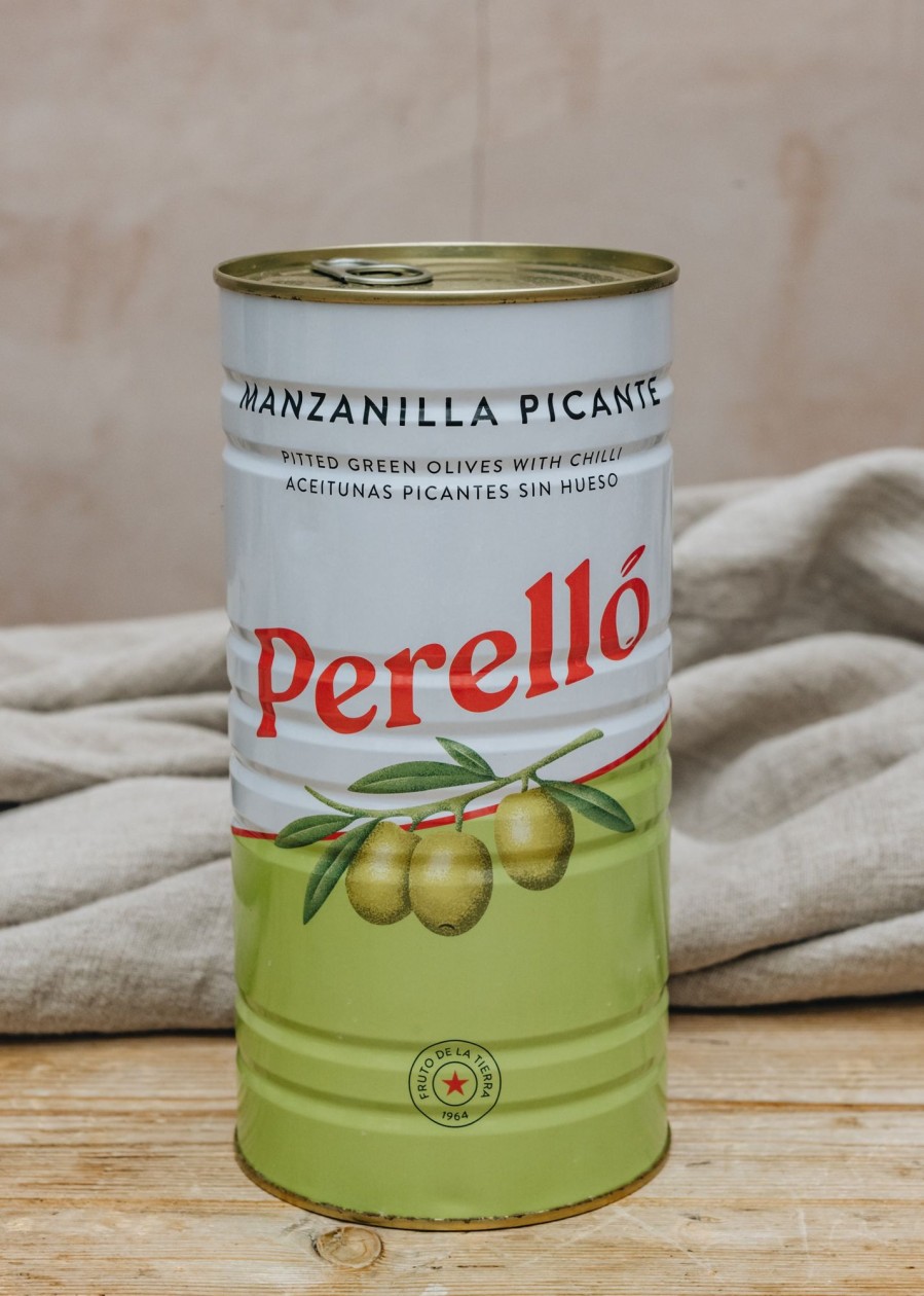 Food & Drink Perello Olives, Nuts & Snacks | Perello Tinned Pitted Manzanilla Olives, 600G