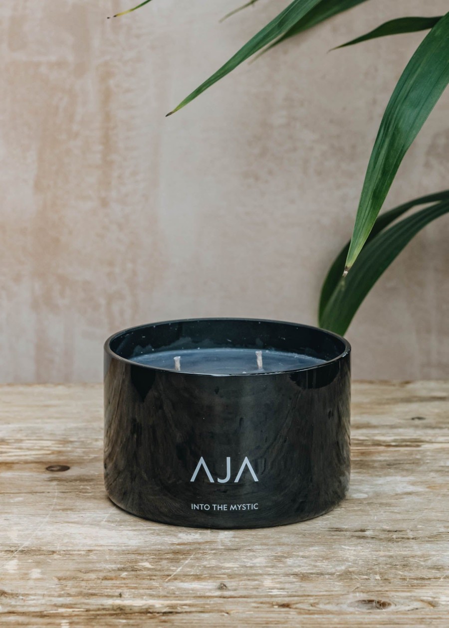 Interiors AJA Botanicals Candles & Fragrance | Aja Botanicals Black Triple Wick Candle In Into The Mystic, 525G