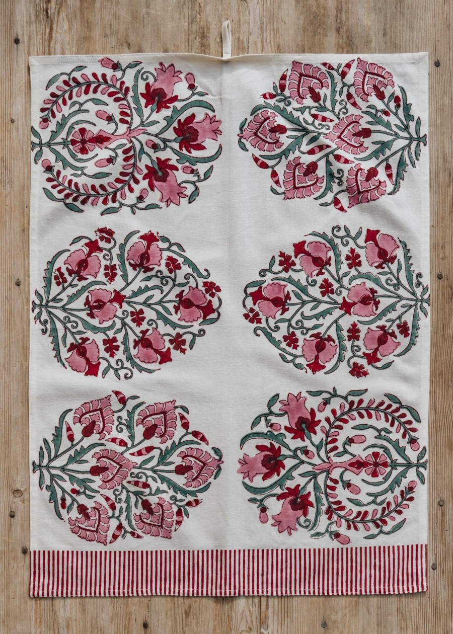 Interiors Bungalow Kitchen | Bungalow Juhi Scarlet Tea Towel