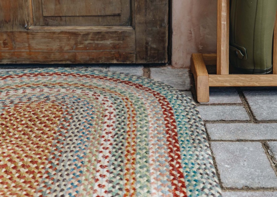 Interiors The Braided Rug Co. Rugs | Carnival Oval Rugs