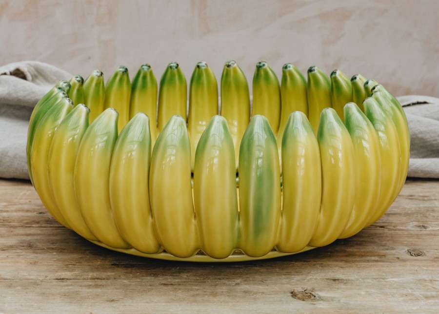 Interiors Bordallo Pinheiro Decorative | Bordhallo Pinheiro Banana Centrepiece Bowl