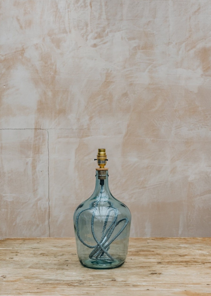 Interiors Jarapa Lighting | Garrafa Bottle Lamp In Light Blue