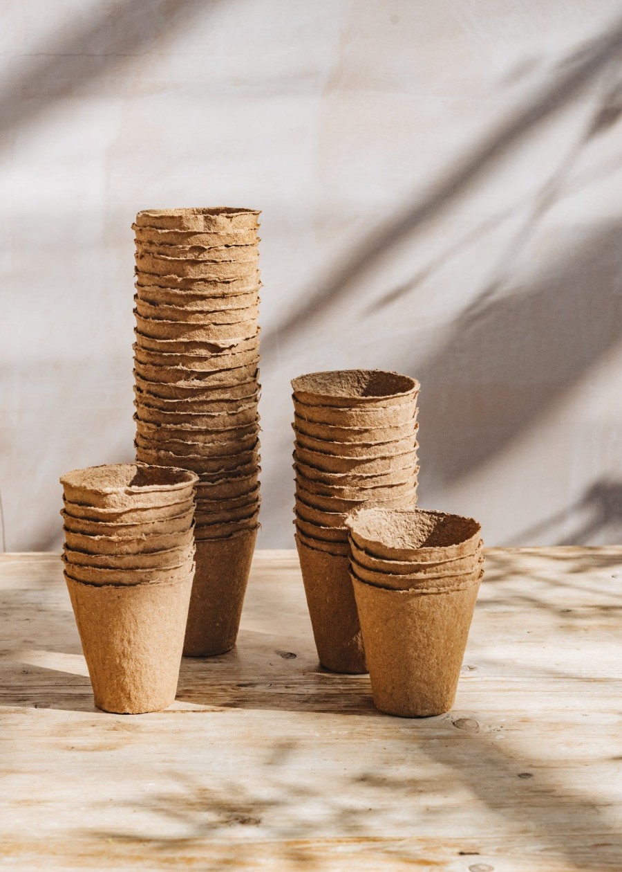 Gardening Gardening Naturally Grow Your Own | Wood Fibre Nursery Pots, 8Cm