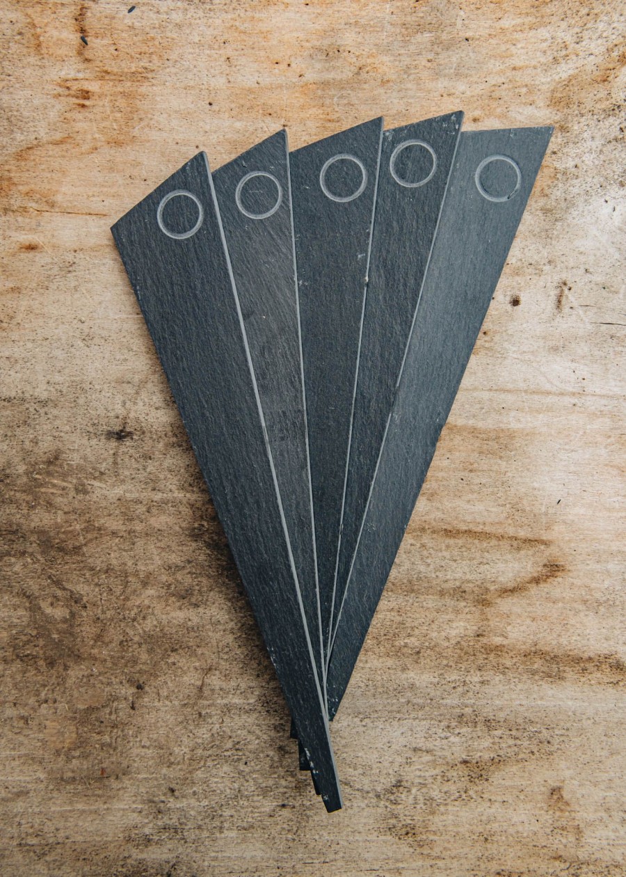 Gardening Nutscene Grow Your Own | Abstract Slate Plant Markers