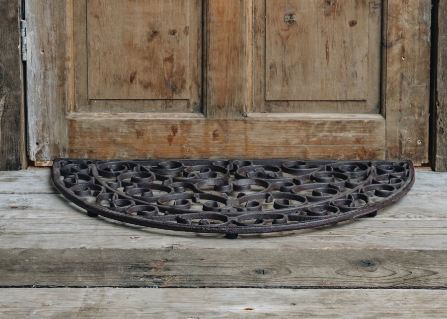 Interiors Fallen Fruits Doormats | Half Round Cast Iron Doormat