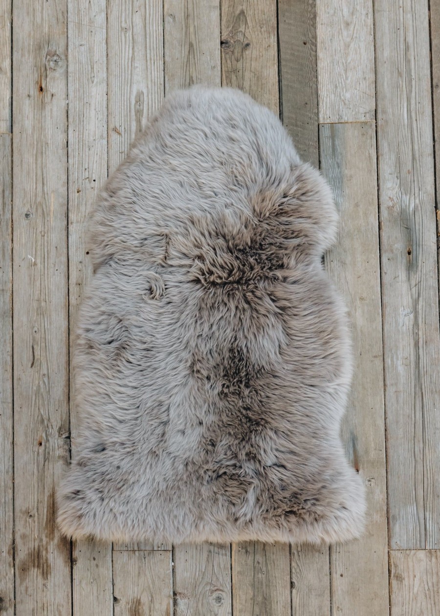 Interiors Shepherd of Sweden Rugs | Long Haired Linn Sheepskin In Mushroom