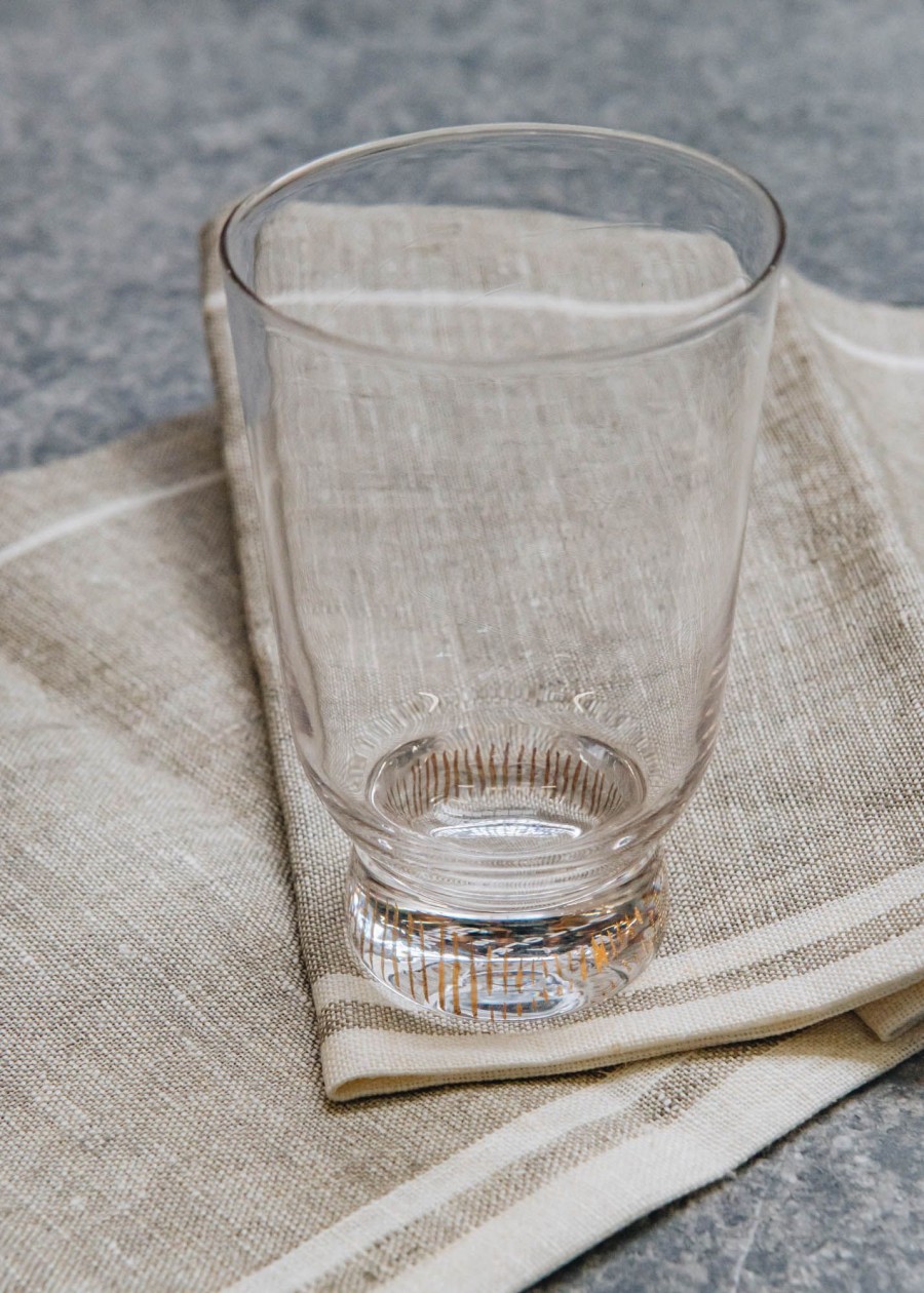 Interiors Serax Dining | Buy Wine Glasses In Stripes Sandblasted And Gold