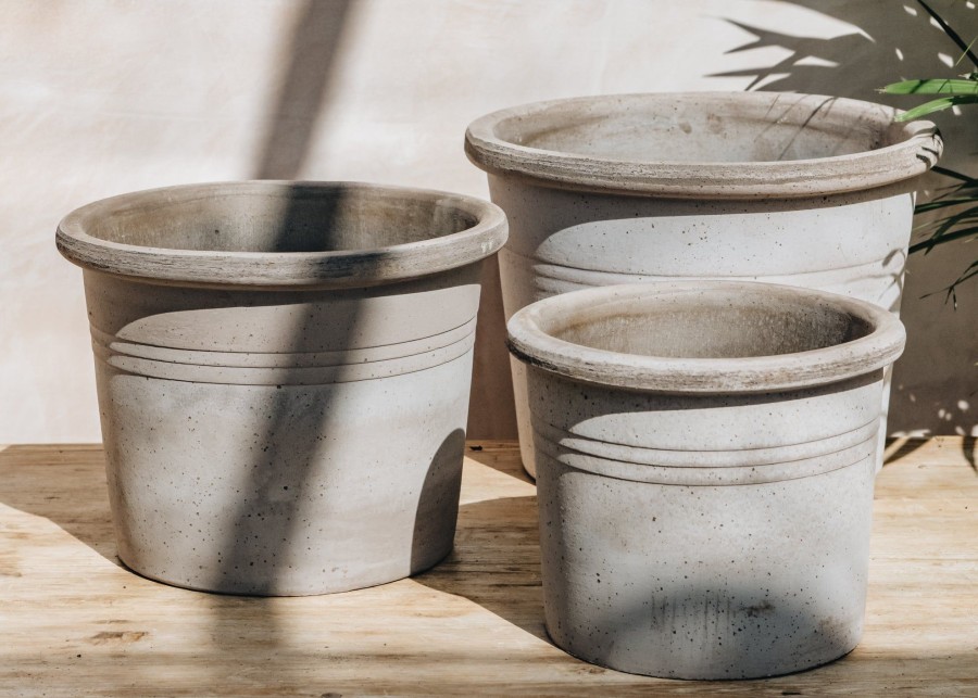 Interiors Bergs Potter Houseplants & Pots | Galestro Grey Pot