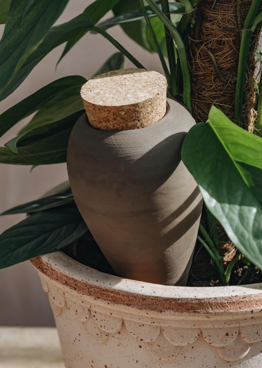 Gardening Burford Garden Co. Houseplant Care | Watering Olla In Artisan Noir-Brut