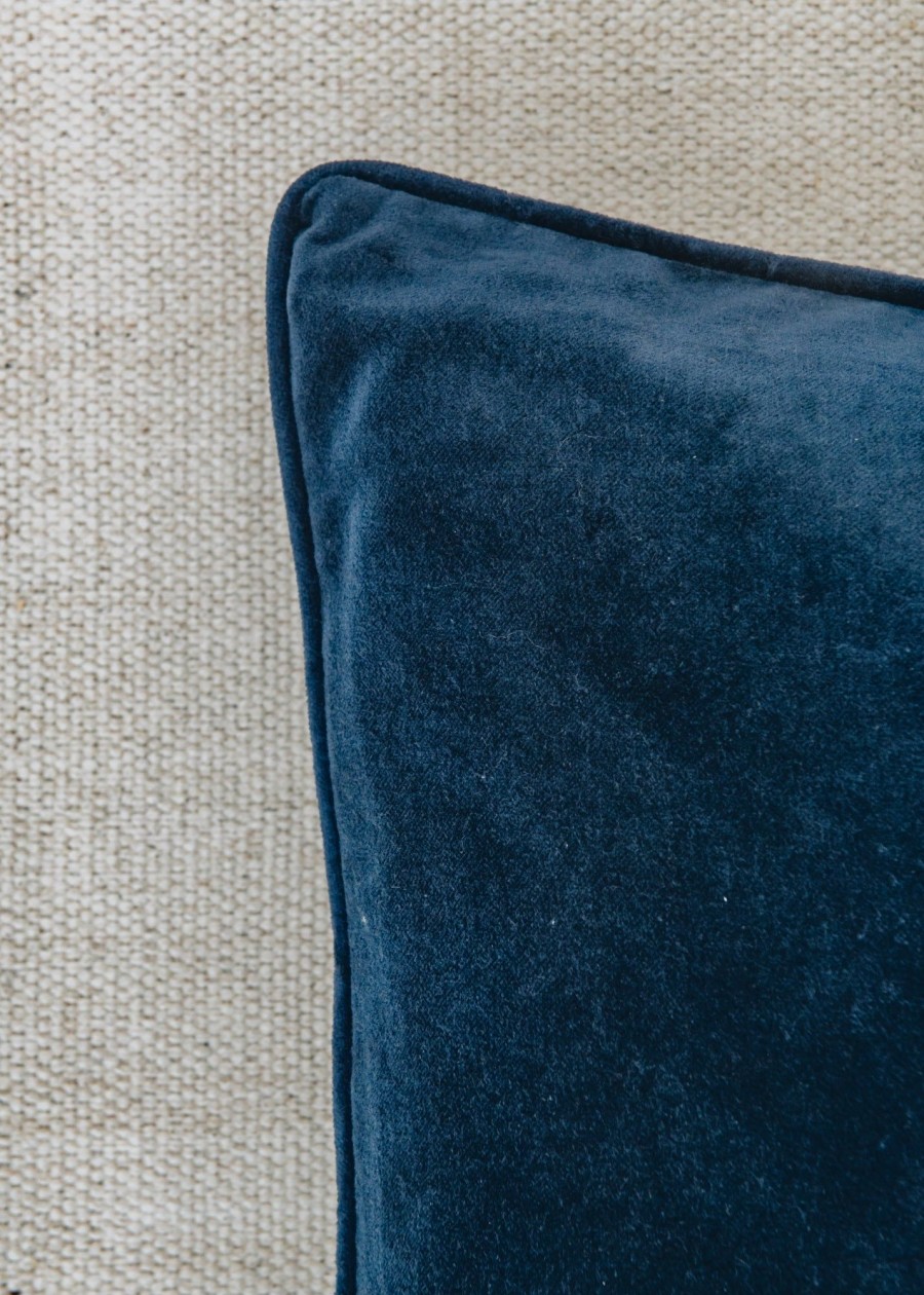 Interiors Bungalow Cushions | Buy Navy Velvet Cushion