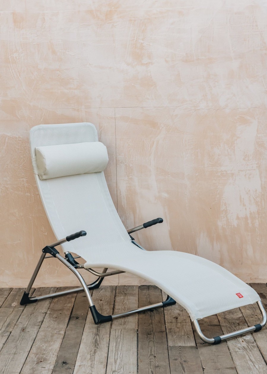 Outdoor Living Fiam Spa Metal Furniture | Fiam Samba Armchair In White And Beige