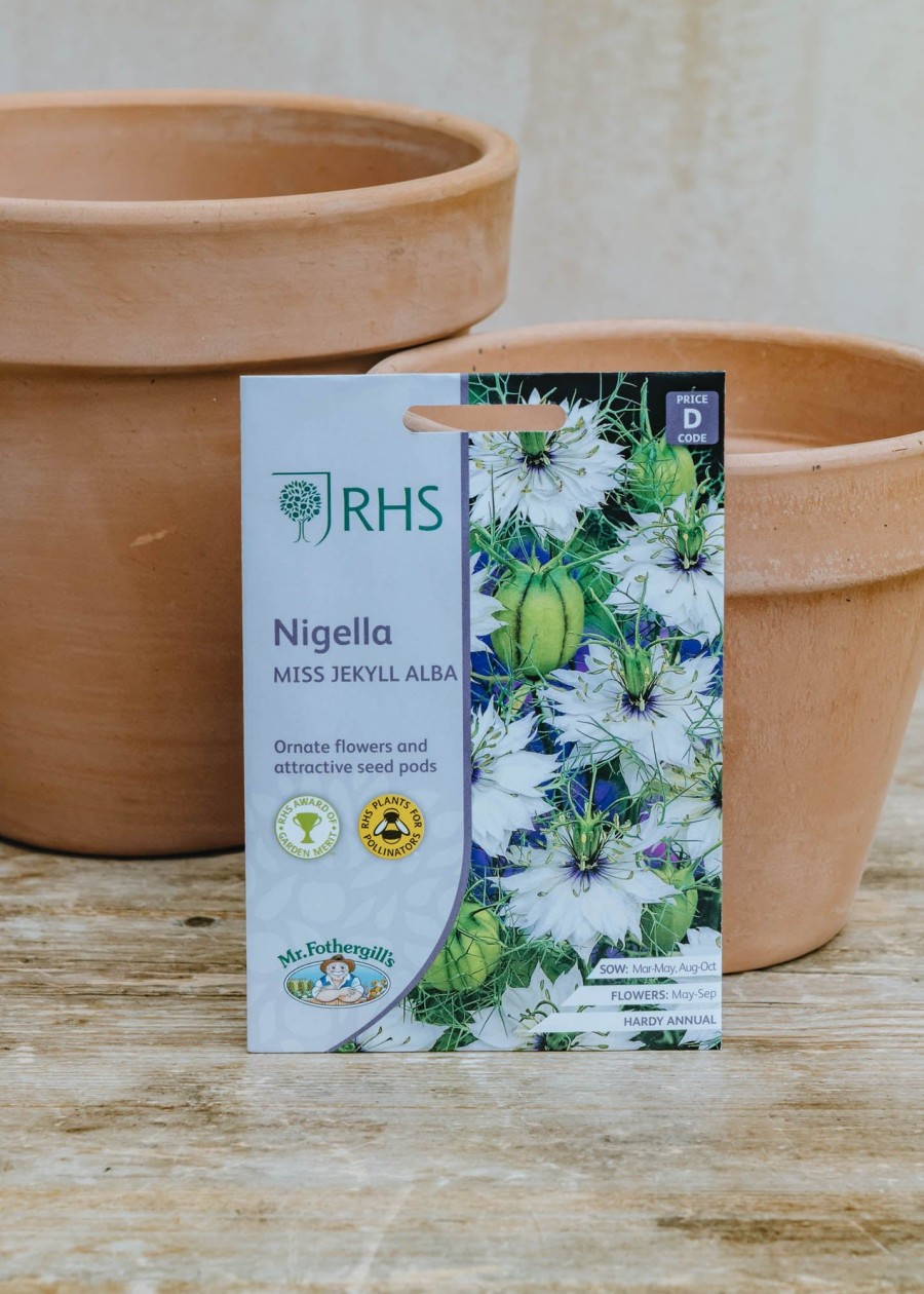 Plants Mr Fothergills Seeds | Nigella Miss Jekyll Alba Seeds