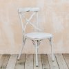 Outdoor Living Pilma Disseny Barcelona Metal Furniture | White Niza Chair