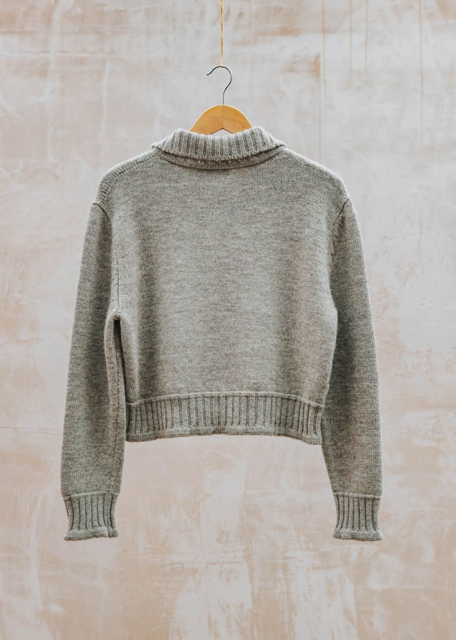 Clothing Herd Tops | Herd Ingelton Collar Jumper In Mist