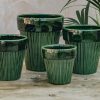 Interiors Bergs Potter Houseplants & Pots | Bergs Potter Emerald Glazed Simona Pots