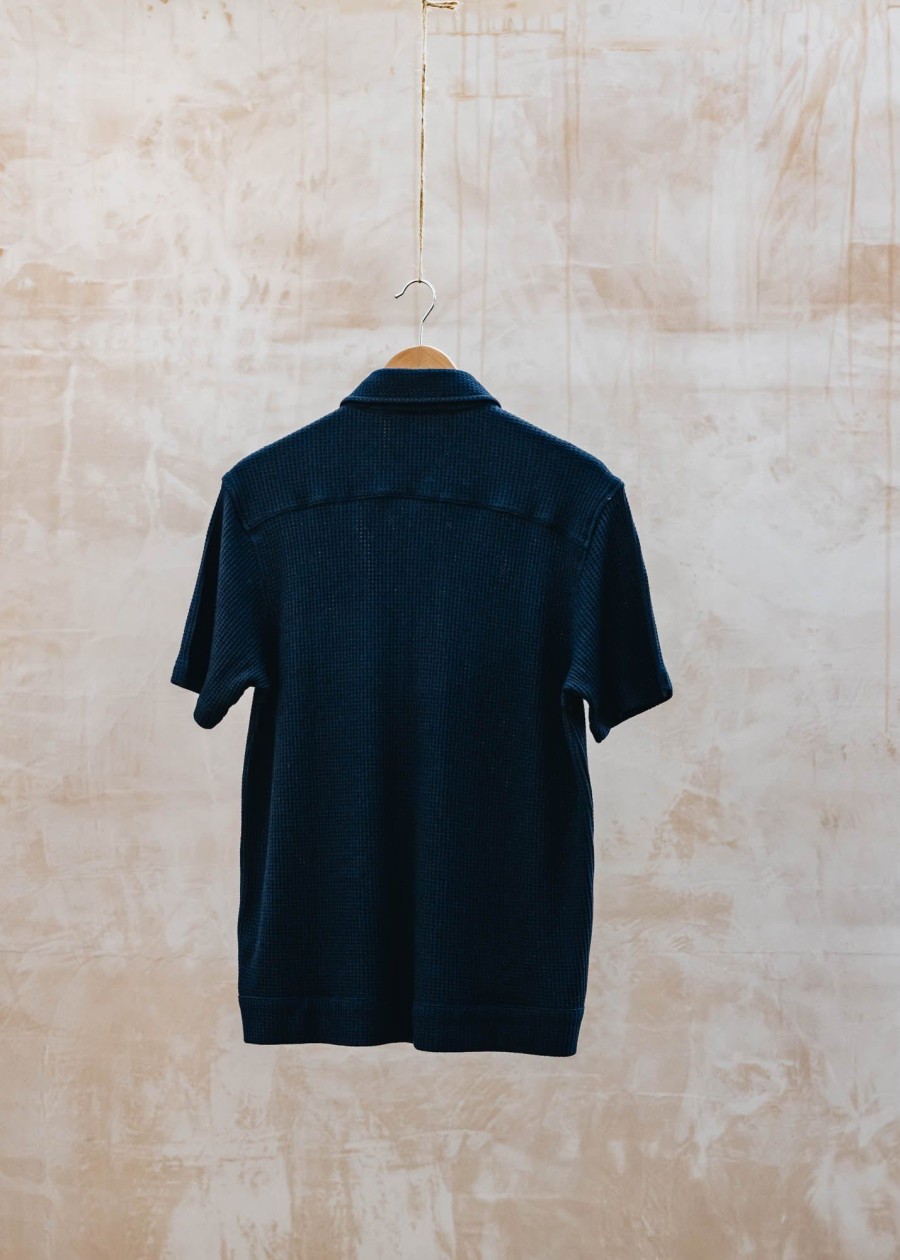 Clothing Oliver Spencer Shirts | Ashby Jersey Shirt In Navy