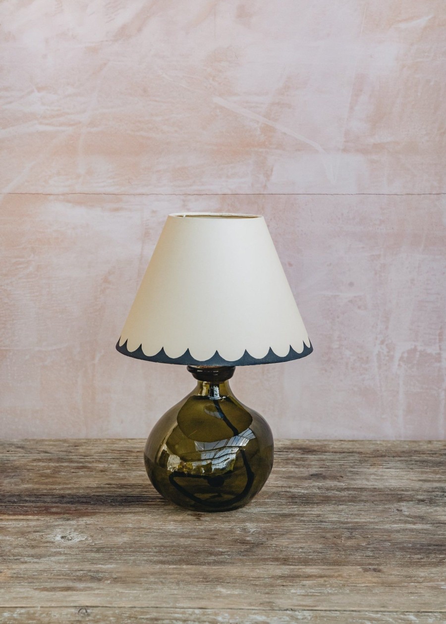 Interiors Jarapa Lighting | Jarapa Simplicity Lamp In Olive Green 24Cm