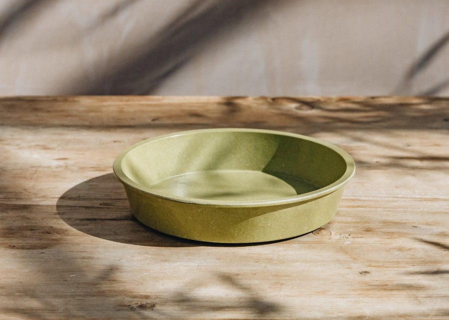 Gardening Haxnicks Grow Your Own | Sage Green Bamboo Saucer, 8"