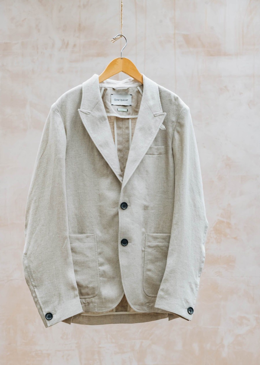 Clothing Oliver Spencer Outerwear & Coats | Oliver Spencer Mansfield Jacket In Sand