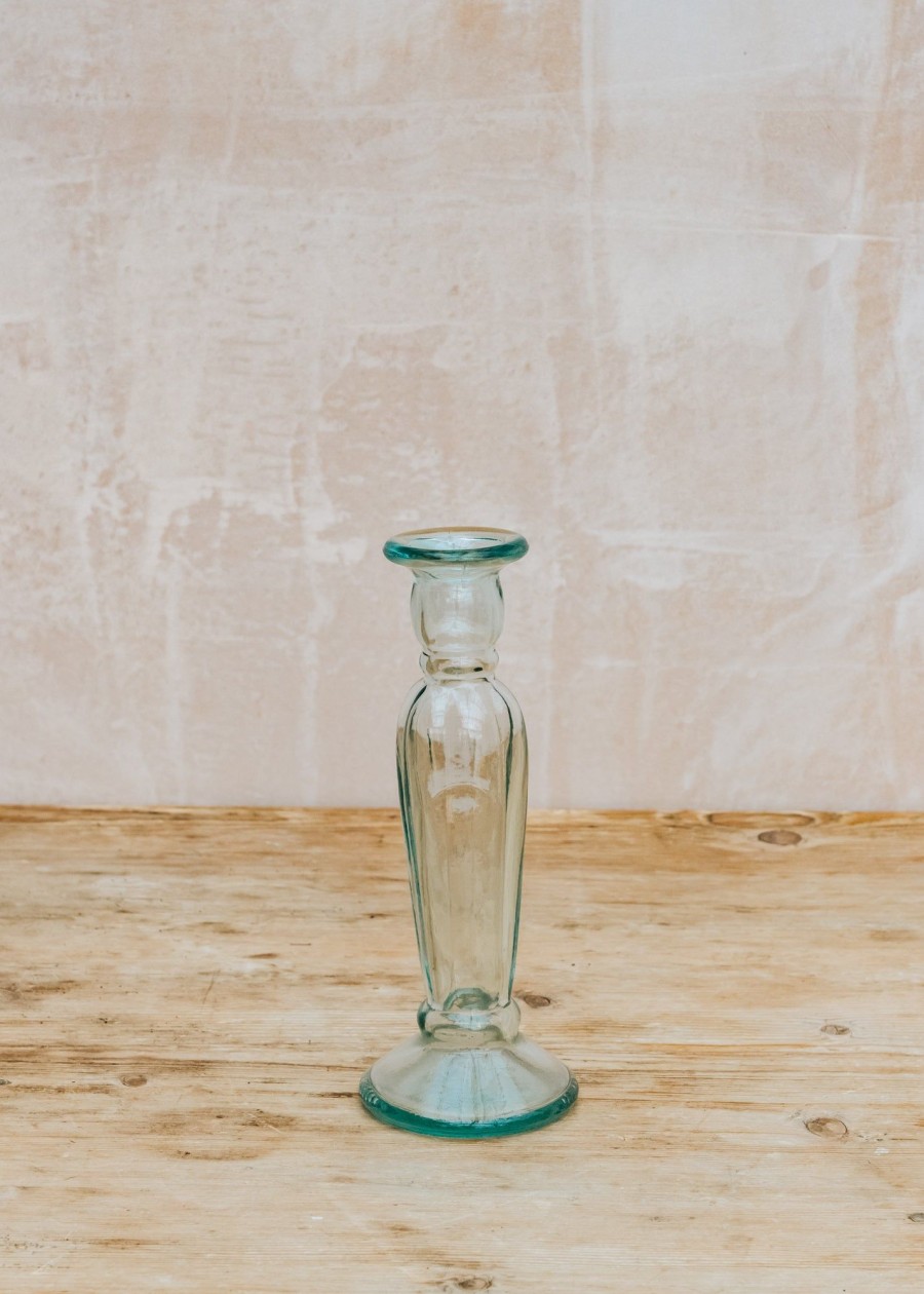 Interiors Jarapa Decorative | Jarapa Clear Candlestick 22Cm