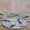 Interiors Ivan Ros Dining | Ivan Ros Blue Splatter Round Serving Platter