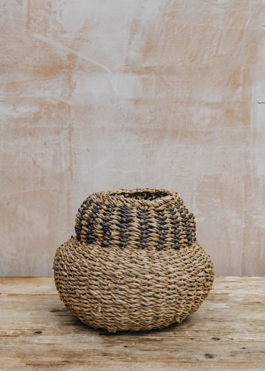 Interiors Edelman Storage | Small Dudley Vase Shaped Basket In Brown