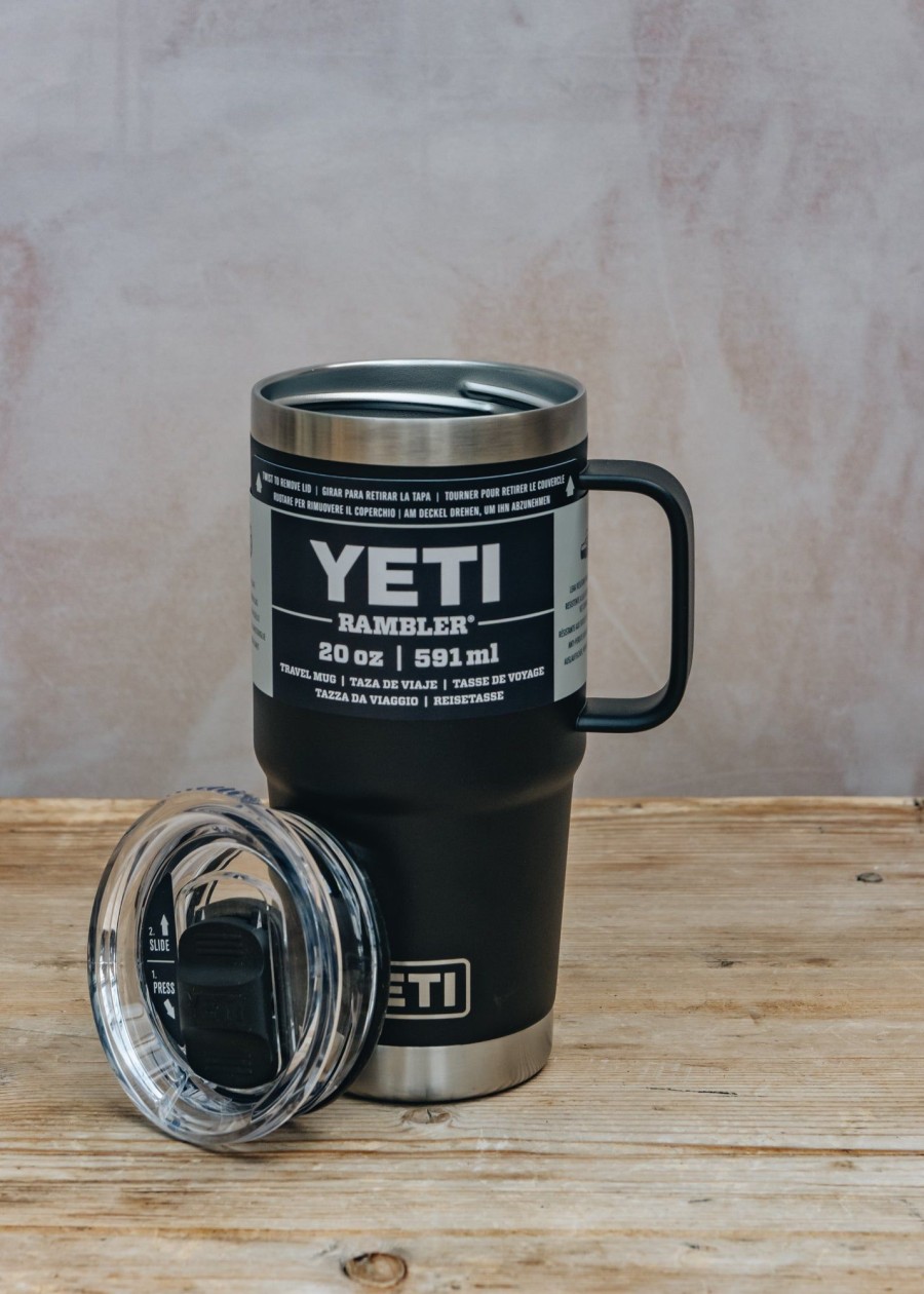 Outdoor Living YETI Drinkware | Rambler Travel Mug 20Oz In Black