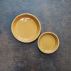 Interiors Bergs Potter Houseplants & Pots | Amber Yellow Glazed Copenhagen Saucers