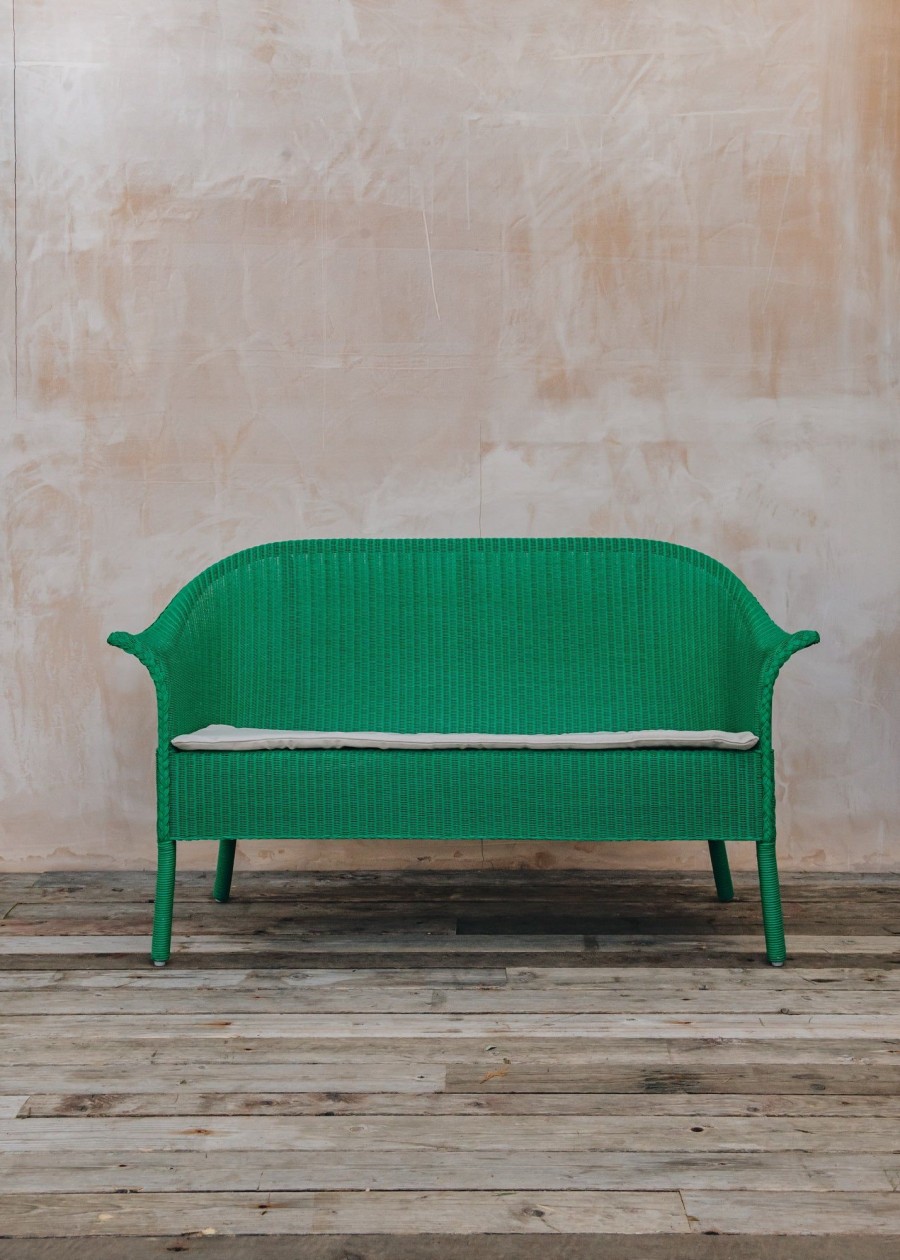 Interiors Lloyd Loom Sofas | Sofa In Verdigris Green