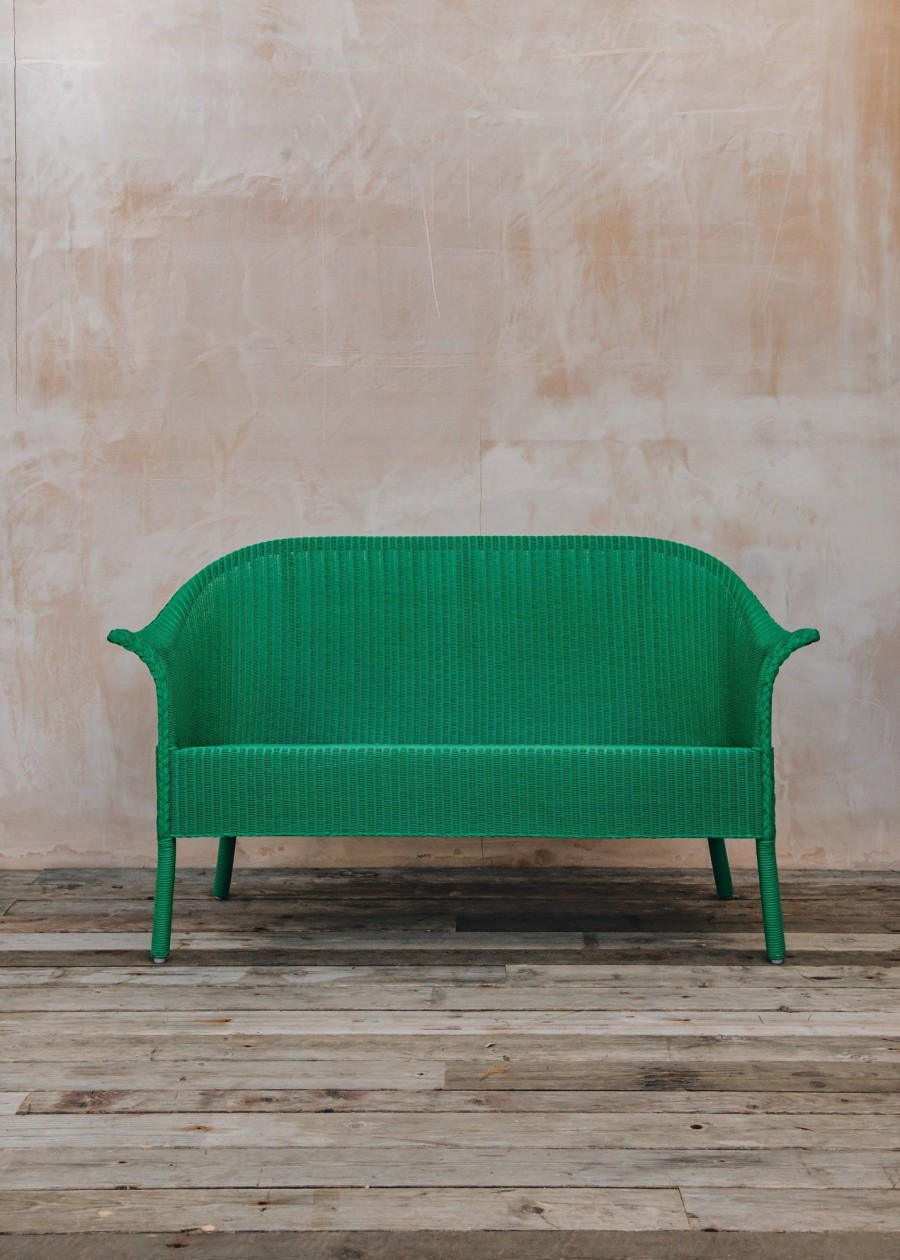 Interiors Lloyd Loom Sofas | Sofa In Verdigris Green