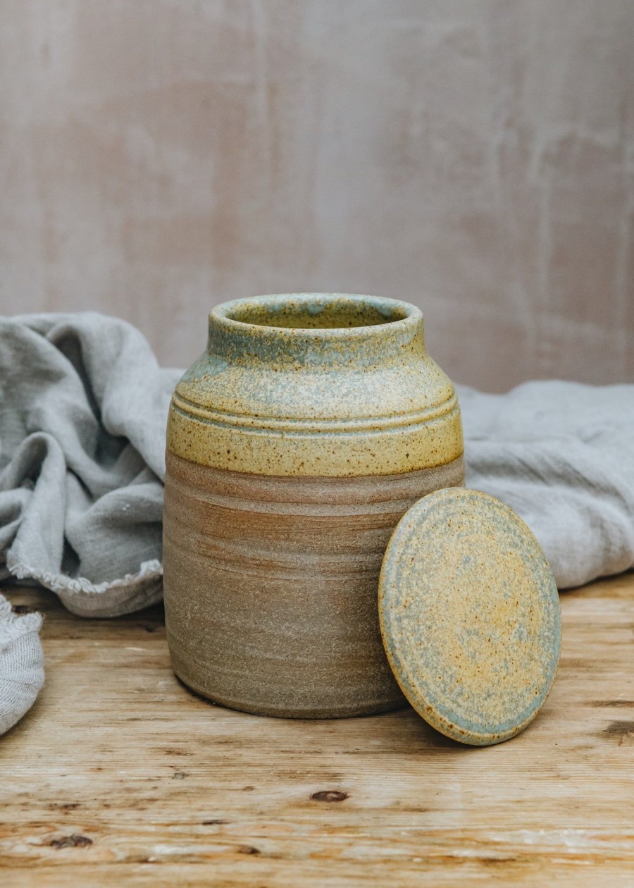 Interiors Hook Norton Pottery Accessories | Burford Large Lidded Jar