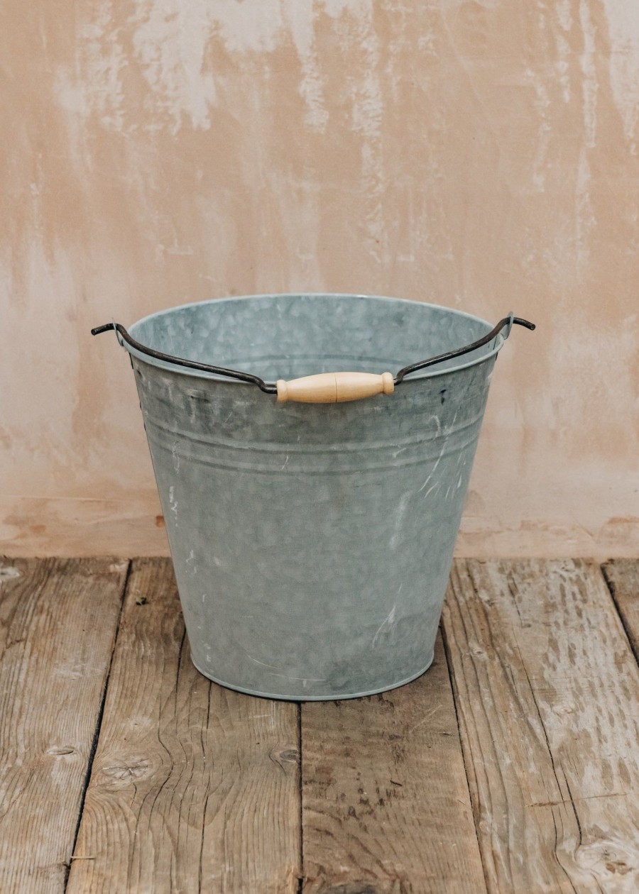 Interiors Fallen Fruits Storage | Large Zinc Garden Bucket