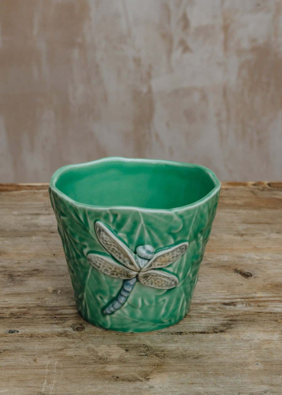 Interiors Bordallo Pinheiro Decorative | Bordhallo Pinheiro Dragonfly Vase/Pot Cover