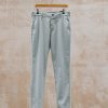 Clothing Cruna Trousers | Cruna Cropped Slim Brera Trousers In Polvere