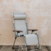 Outdoor Living Fiam Spa Metal Furniture | Xxl Aluminium Movida Armchair In White And Beige