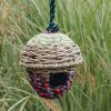 Outdoor Living Rainstick Wildlife Care | Acorn Shaped Woven Bird Nester