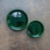 Interiors Bergs Potter Houseplants & Pots | Buy Emerald Green Glazed Copenhagen Saucers