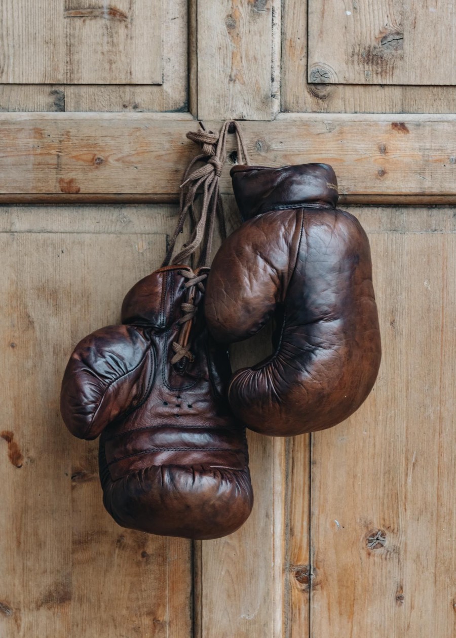 Interiors John Woodbridge & Sons Decorative | John Woodbridge & Sons Vintage Leather Boxing Gloves