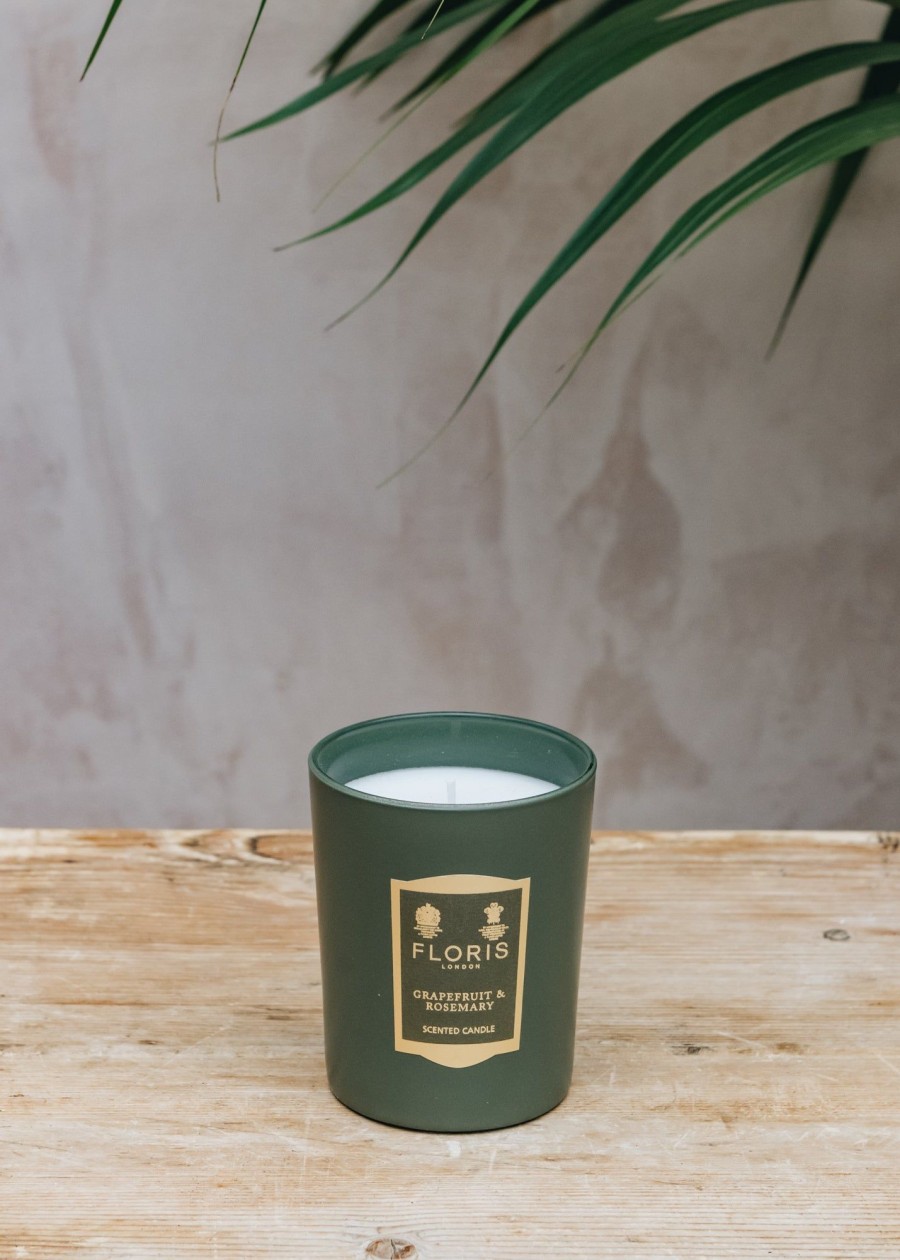 Interiors Floris Candles & Fragrance | Floris Candle In Grapefruit And Rosemary