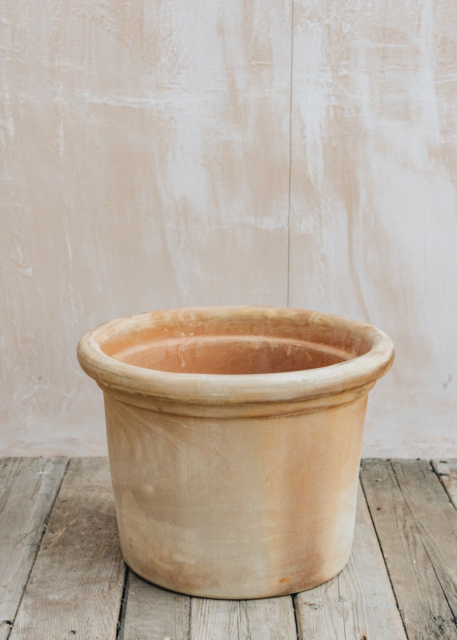 Gardening Oreya Pots Pots & Planters | Large Straight Cretan Terracotta Pot