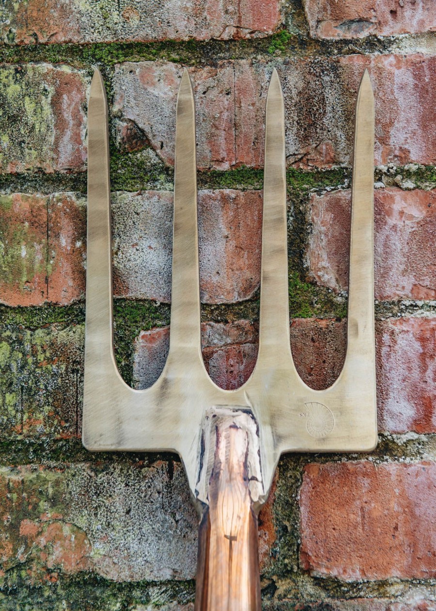 Gardening Implementations Copper Tools | Antares T-Handled Copper Border Fork