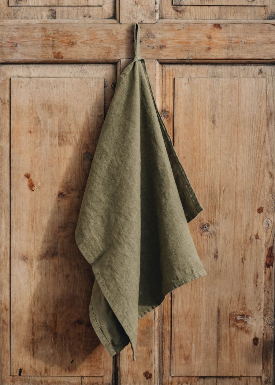 Interiors Burford Garden Co. Kitchen | Martini Olive Linen Kitchen Towel