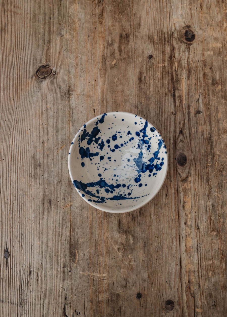 Interiors Ivan Ros Dining | Ivan Ros Blue Splatter Tapas Dish