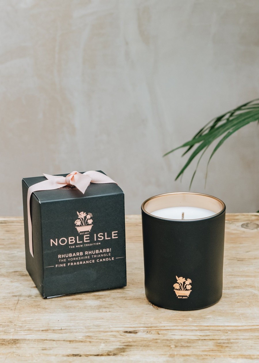 Interiors Noble Isle Candles & Fragrance | Candle In Rhubarb Rhubarb