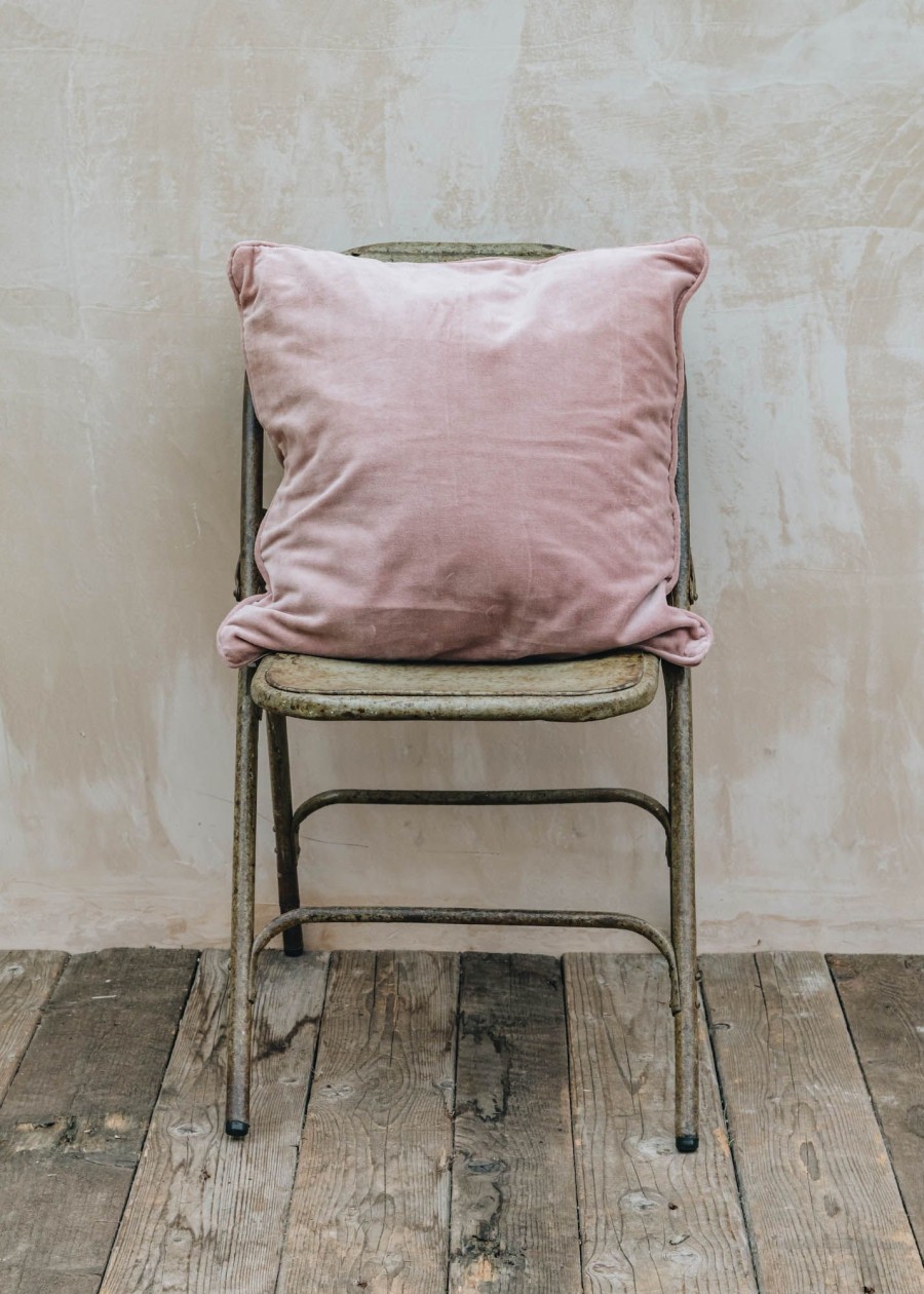 Interiors Bungalow Cushions | Bungalow Blush Velvet Cushion