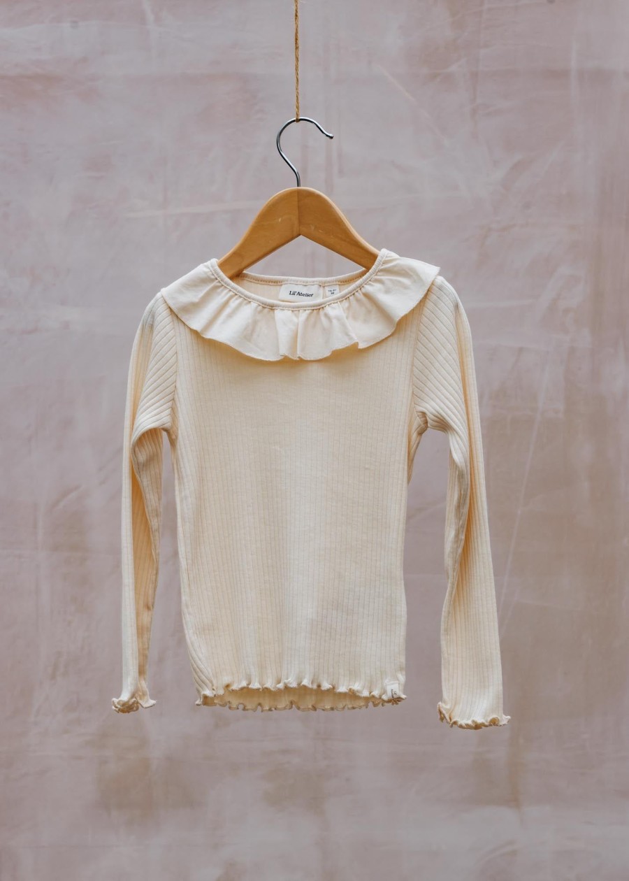 Children Lil' Atelier Children'S Clothing | Children'S Omina Top In Wood Ash